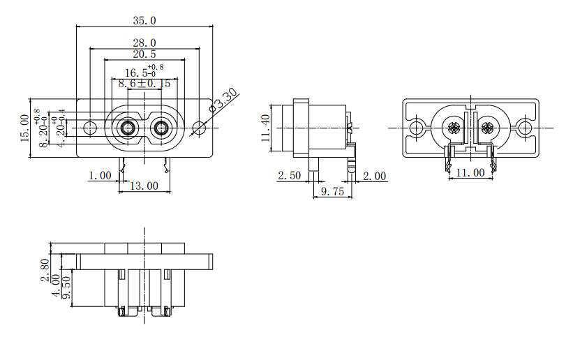 DB-8-16P20尺寸图